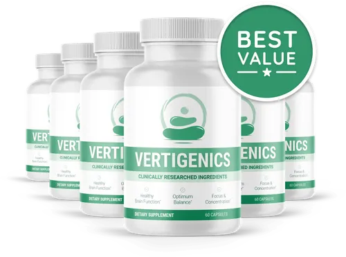 Vertigenics 6 bottle package, lowest cost per bottle